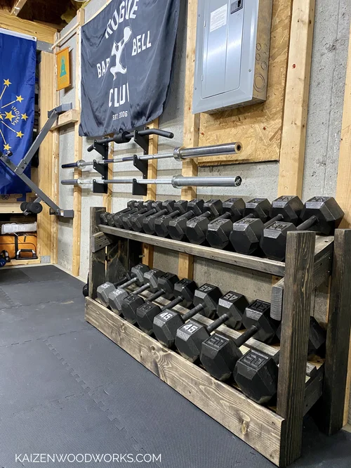 Diy dumbbell storage rack hotsell